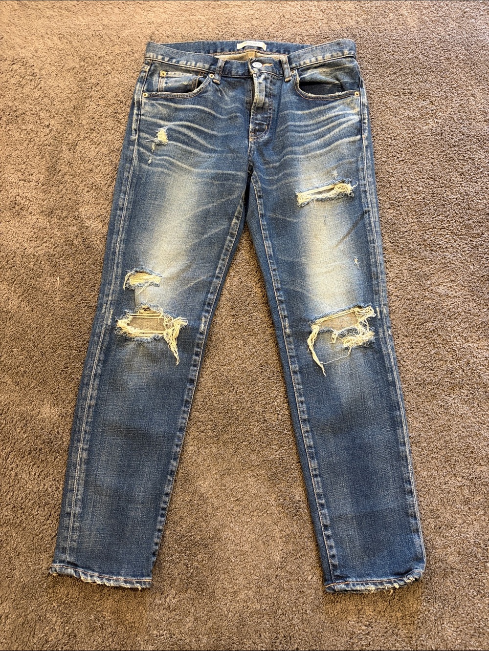 Moussy Vintage Distressed Cody Skinny Jeans Size 28